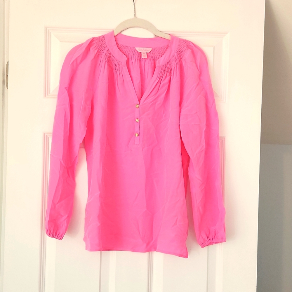 Lilly Pulitzer Pink Elsa Top Size XS